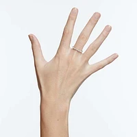 Vittore ring, Marquise cut, White, Rhodium plated by SWAROVSKI