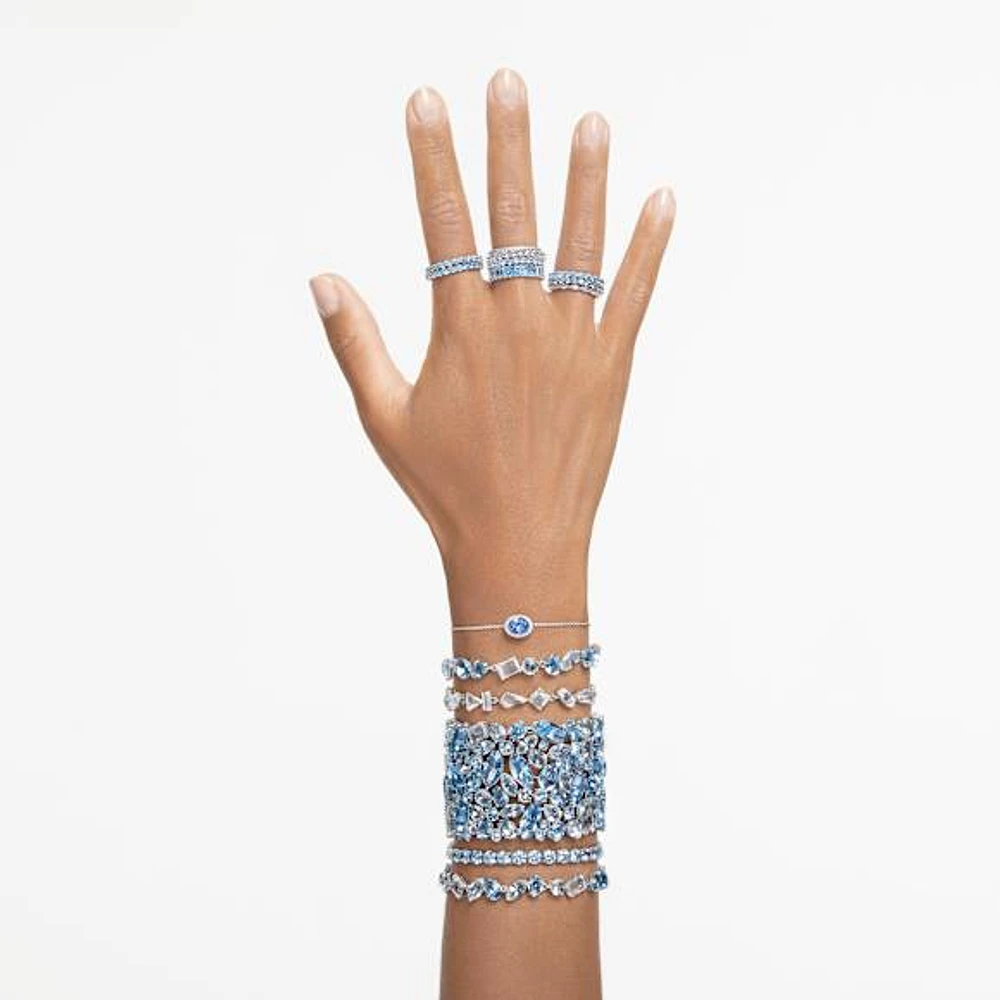 Vittore ring, Marquise cut, White, Rhodium plated by SWAROVSKI