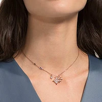 Swarovski Symbolic pendant, Star, White, Rose gold-tone plated by SWAROVSKI