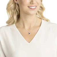 Begin set, Trilliant cut, Black, Rhodium plated by SWAROVSKI