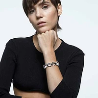 Harmonia bracelet, Cushion cut, White, Mixed metal finish by SWAROVSKI