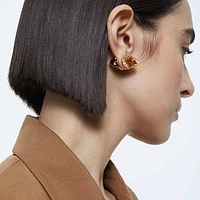 Lucent stud earring, Single, Pink, Rose gold-tone plated by SWAROVSKI