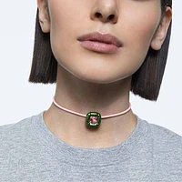 Dulcis necklace, Cushion cut, Green by SWAROVSKI