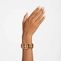 Harmonia cuff, Oversized floating crystals, Gold tone, Gold-tone plated by SWAROVSKI