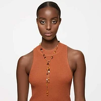 Somnia Y necklace, Multicoloured, Gold-tone plated by SWAROVSKI