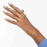 Lucent ring, Magnetic closure, Yellow, Gold-tone plated by SWAROVSKI
