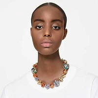 Curiosa necklace, Magnetic closure, Multicoloured, Mixed metal finish by SWAROVSKI