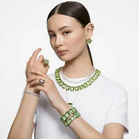 Chroma cocktail ring, Multicoloured, Gold-tone plated by SWAROVSKI