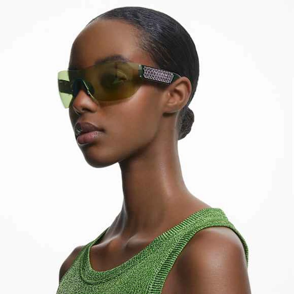 Sunglasses, Mask, Gradient tint, SK0364 98Q, Multicoloured by SWAROVSKI