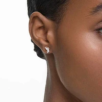 Idyllia Lilia stud earrings, Butterfly, White