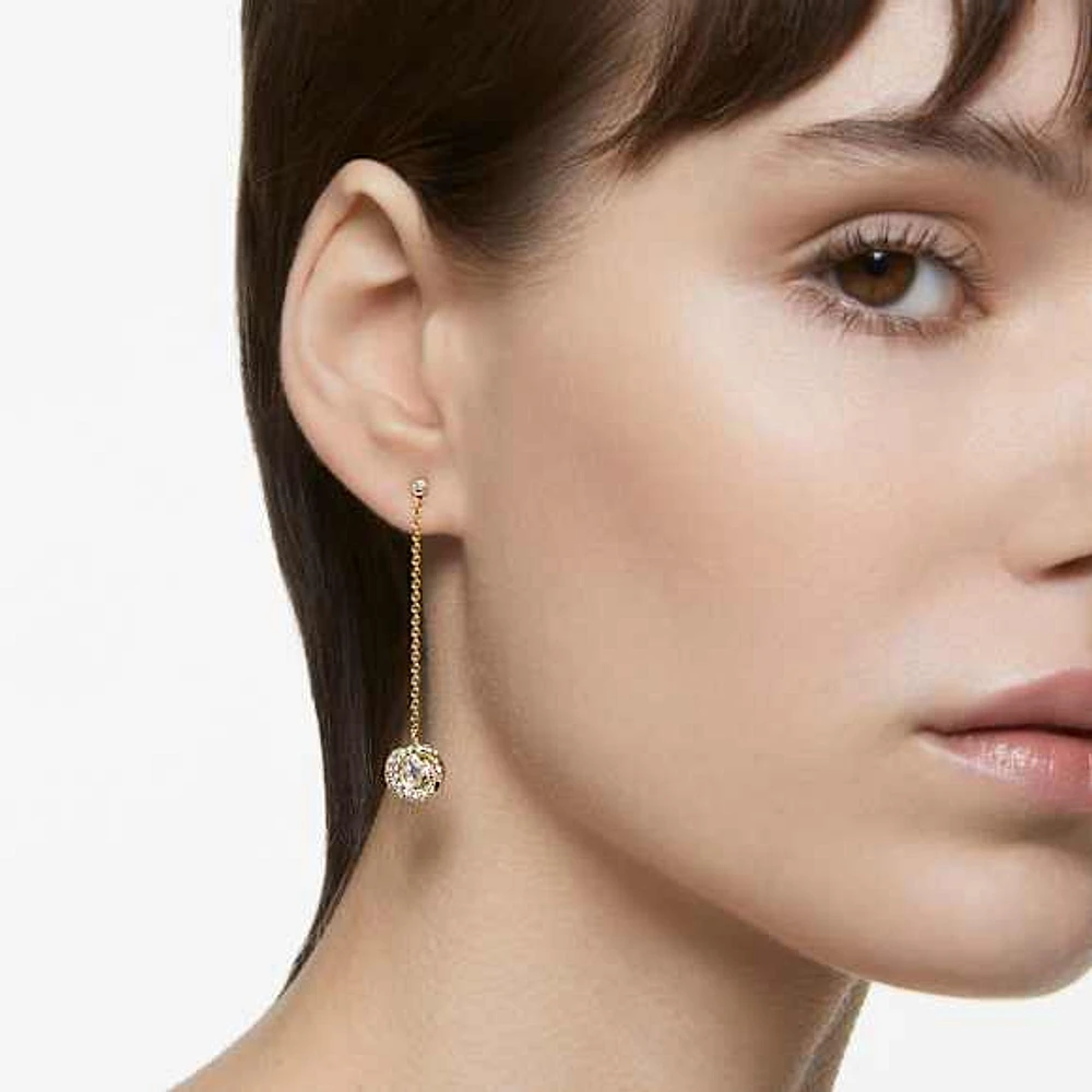 Generation drop earrings, Long, White