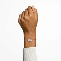 Latisha bracelet, Flower, Multicoloured, Rose gold-tone plated by SWAROVSKI