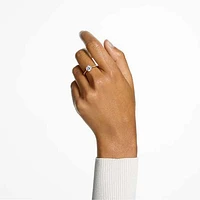 Constella cocktail ring, Round cut, Pavé, White
