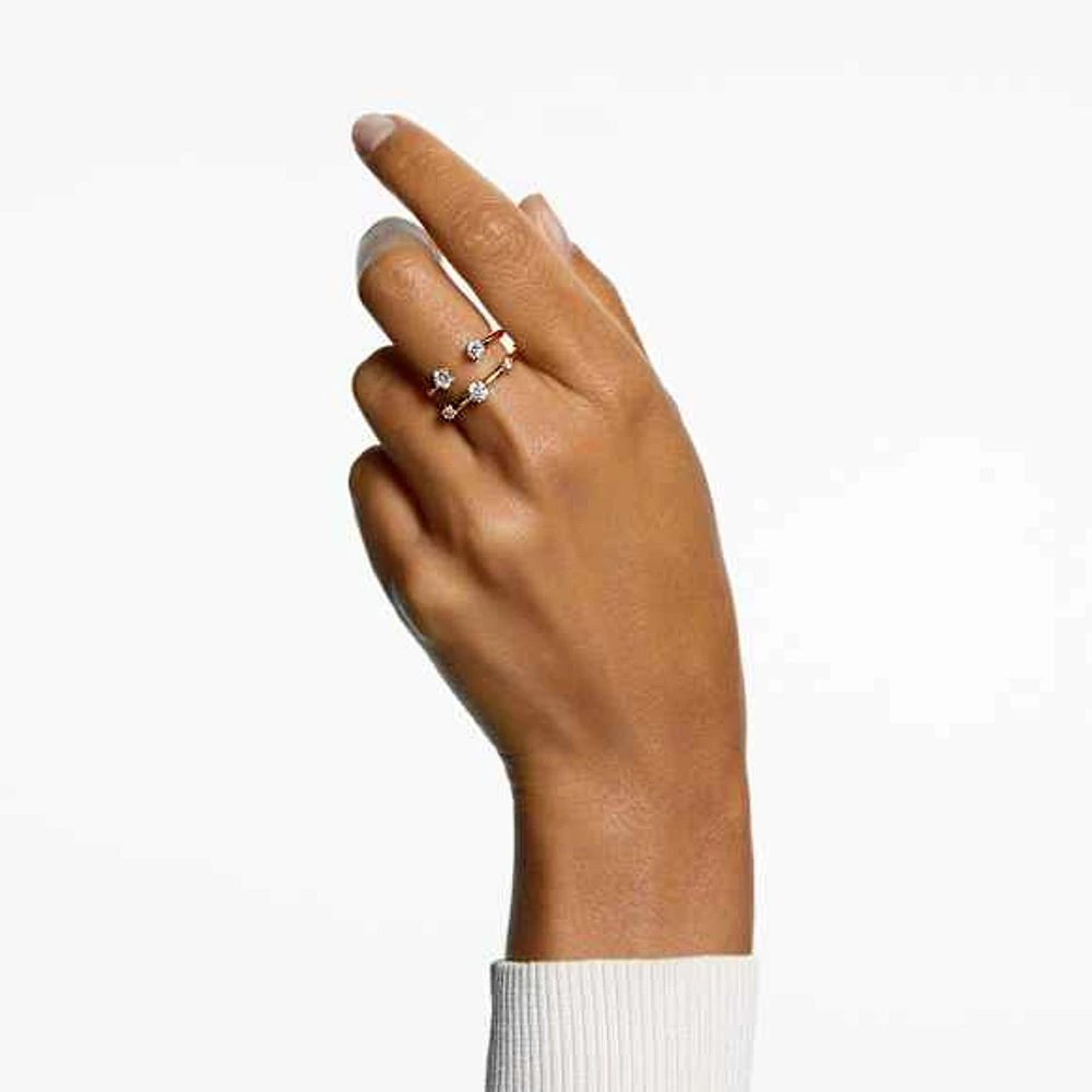 Constella ring, Set (2), Round cut, White