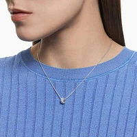 Dextera pendant, Blue, Rhodium plated by SWAROVSKI
