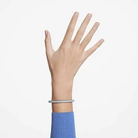 Dextera bangle, Blue, Stainless steel by SWAROVSKI