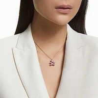 Teddy pendant, Bear, Pink, Rose gold-tone plated by SWAROVSKI