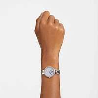Cosmopolitan watch, Swiss Made, Metal bracelet, White, Mixed metal finish by SWAROVSKI
