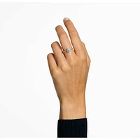 Constella cocktail ring, Round cut, Pavé, White