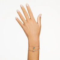 Stilla bangle, Mixed cuts, Multicoloured, Gold-tone plated by SWAROVSKI