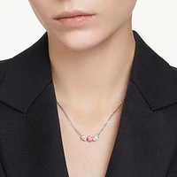 Mesmera pendant, Mixed cuts, Pink, Rhodium plated by SWAROVSKI