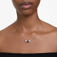 Mesmera pendant, Mixed cuts, Green, Rhodium plated by SWAROVSKI