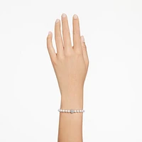 Swarovski Remix Collection strand, Crystal pearl, White, Rhodium plated by SWAROVSKI
