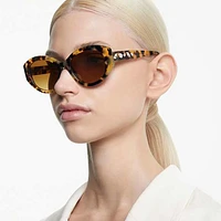 Sunglasses, Cat-Eye shape, SK6008, Brown by SWAROVSKI