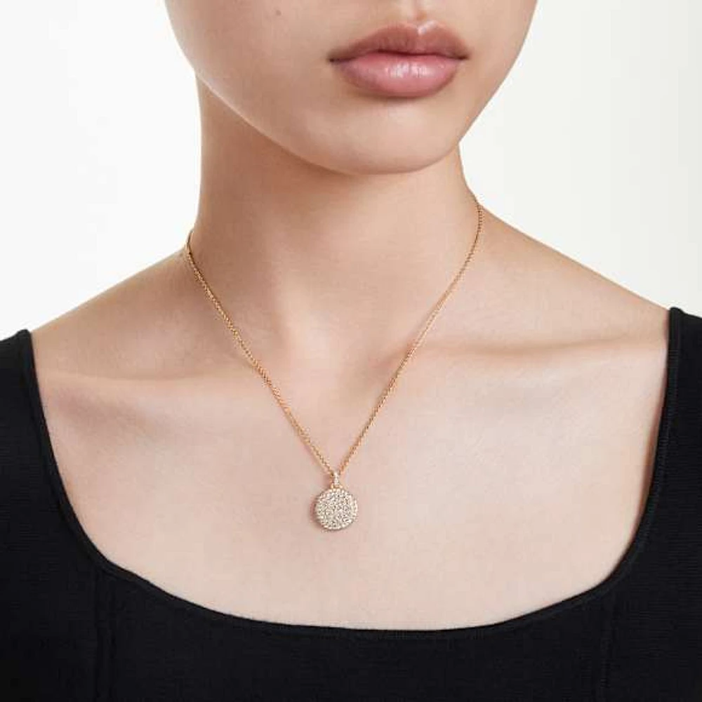 Meteora pendant, White, Gold-tone plated by SWAROVSKI