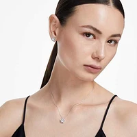 Galaxy pendant, Lab-grown diamonds 2 ct tw, Round shape, 14K white gold by SWAROVSKI