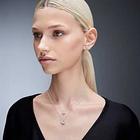 Galaxy pendant, Lab-grown diamonds 2 ct tw, Round shape, 14K white gold by SWAROVSKI