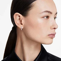 Galaxy drop earrings, Lab-grown diamonds 0.75 ct tw, Mixed shapes, 14K white gold by SWAROVSKI