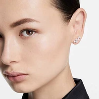 Galaxy ear cuffs, Lab-grown diamonds 1.25 ct tw, Mixed shapes, 14K white gold by SWAROVSKI