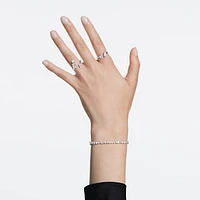 Galaxy open ring, Lab-grown diamonds 1 ct tw, Mixed shapes, 14K white gold by SWAROVSKI
