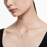 Galaxy pendant, Lab-grown diamonds 1 ct tw, Round shape, 14K white gold by SWAROVSKI