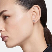 Galaxy stud earrings, Lab-grown diamonds 0.5 ct tw, Round shape, 14K white gold by SWAROVSKI
