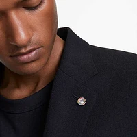 Matrix tack pin, Round cut, Multicoloured, Gold-tone plated by SWAROVSKI