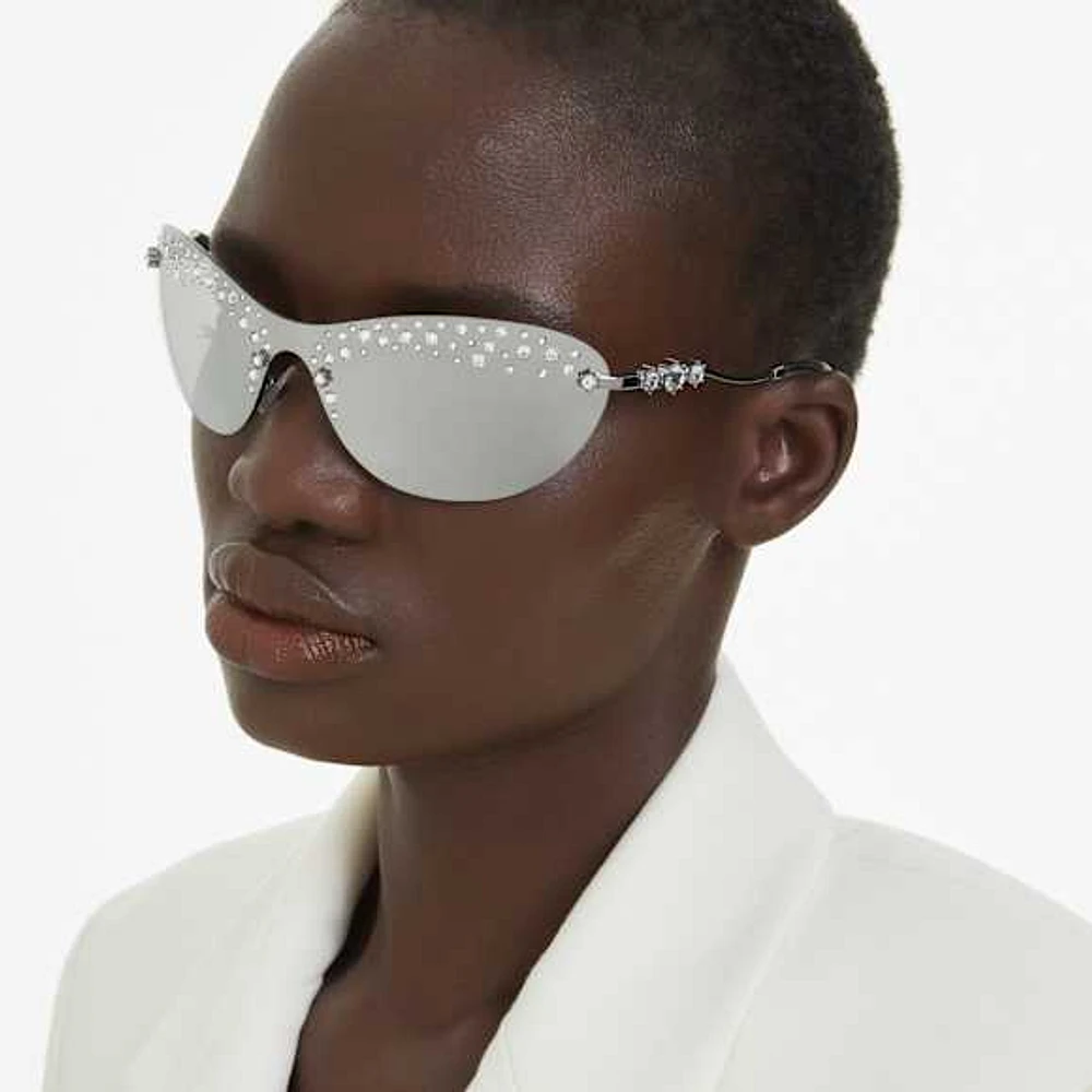 Sunglasses, Mask, Silver Tone by SWAROVSKI