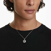 Symbolica pendant, Evil eye, Small, Multicoloured, Gold-tone plated by SWAROVSKI