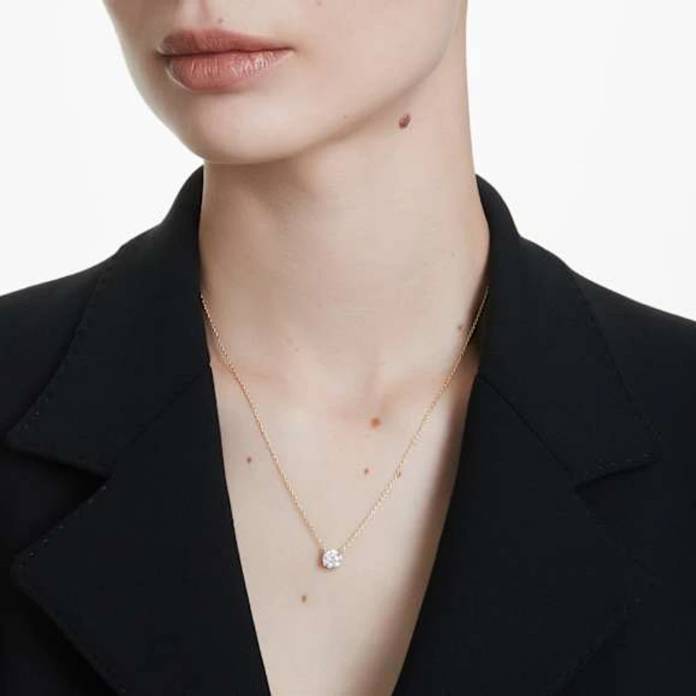Eternity solitaire pendant, Lab-grown diamonds 1 ct tw, Round shape