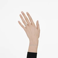 Eternity solitaire ring, Lab-grown diamonds 0.25 ct tw, Round shape, Sterling silver by SWAROVSKI