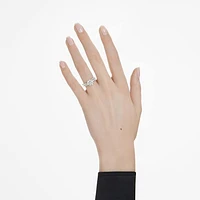 Eternity solitaire ring, Lab-grown diamonds 2.25 ct tw, Round shape, 14K white gold by SWAROVSKI