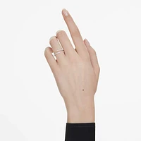 Eternity open band ring, Lab-grown diamonds 0.2 ct tw, Round shape, 14K white gold by SWAROVSKI