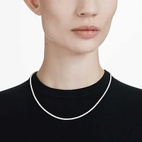 Eternity necklace, Lab-grown diamonds 7 ct tw, Round shape, 14K white gold by SWAROVSKI