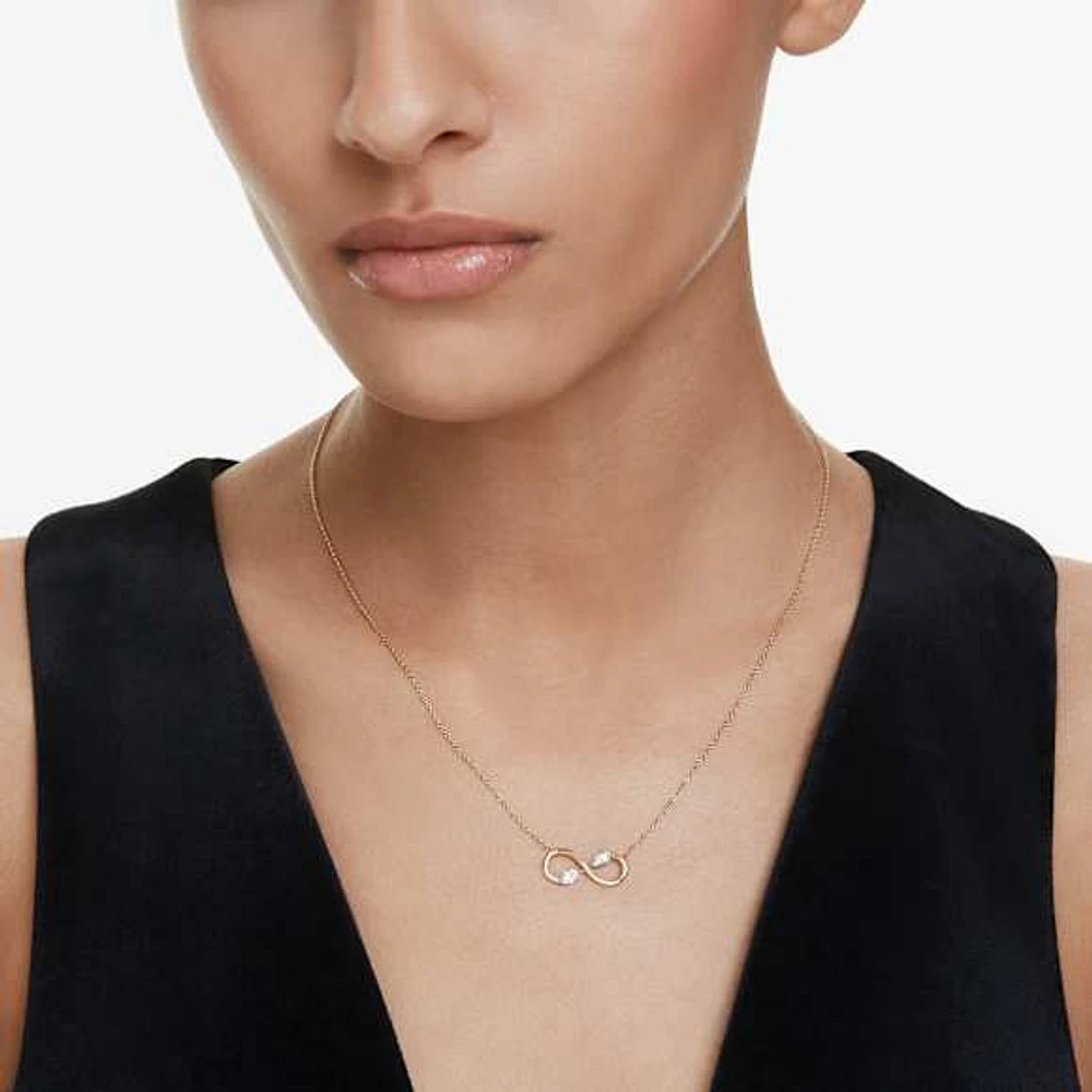 Eternity pendant, Lab-grown diamonds 0.35 ct tw, Mixed shapes, 14K yellow gold by SWAROVSKI