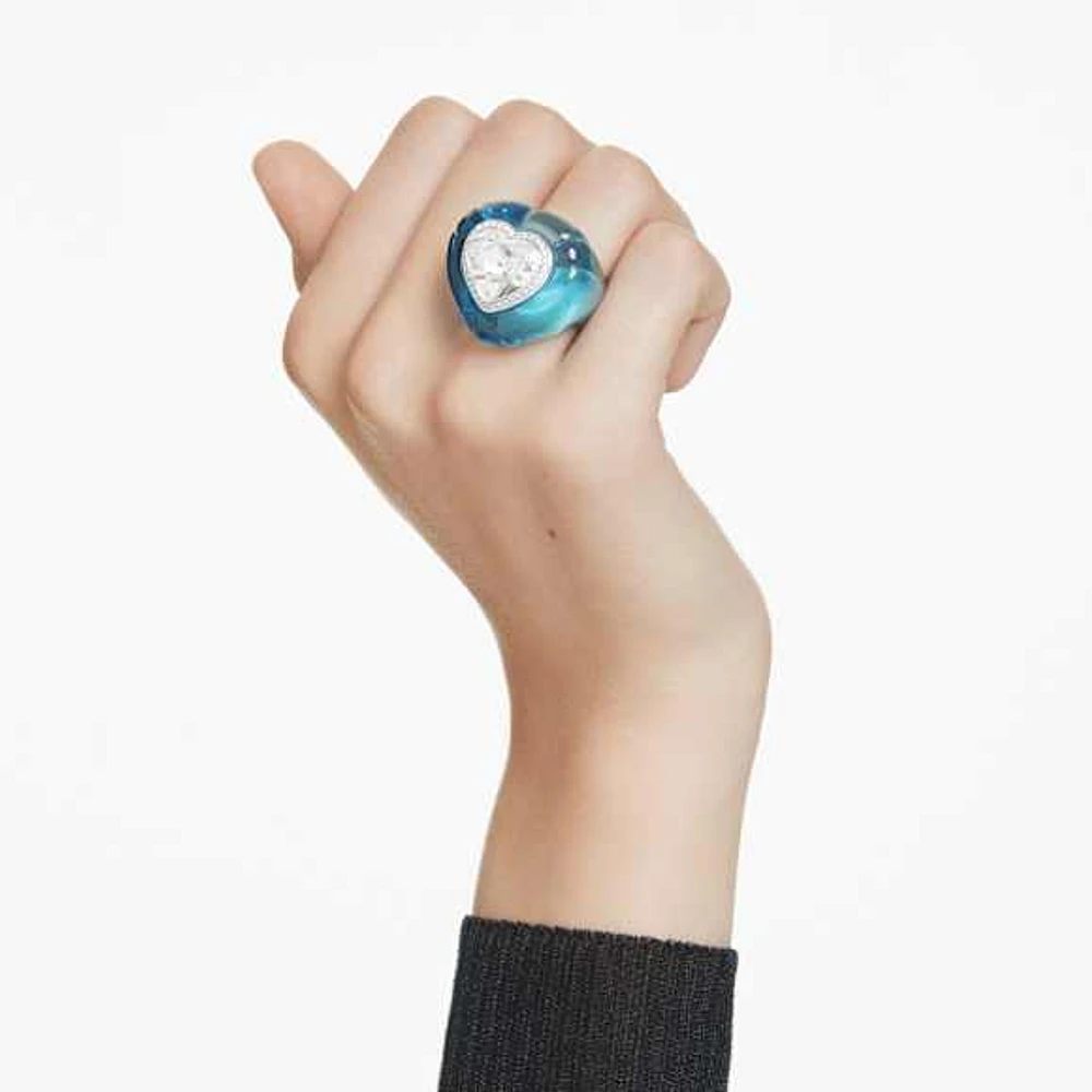 Dulcis cocktail ring, Heart cut, Pavé, Heart