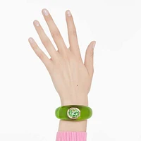 Dulcis cuff, Octagon cut, Green, Gold-tone plated by SWAROVSKI