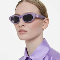 Sunglasses, Pillow shape, Purple by SWAROVSKI