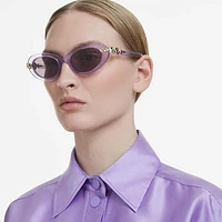 Sunglasses, Oval shape, Pink by SWAROVSKI