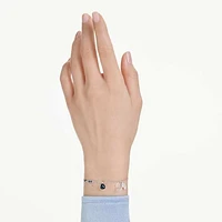 Symbolica bracelet, Wings, Blue, Rhodium plated by SWAROVSKI